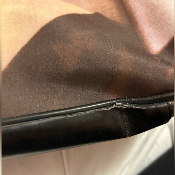 MARILYN MONROE shoulder bag with zippered inner pocket - black trim-USED - Picture 2 of 5